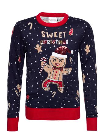 Cute Cookie Man Pullover Multi/mønstret Christmas Sweats
