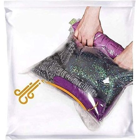 12 kompresjonsposer for reiser - Plassbesparende poser - Poser for å pakke kofferter - Reiseoppbevaringspose - Vakuumposer for klær - Reiseutstyr - 