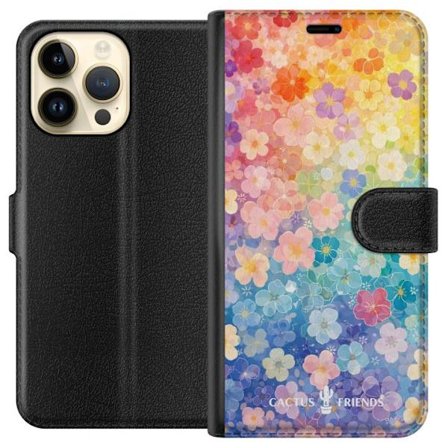 Kompatibelt Plånboksfodral till Apple Apple iPhone 14 Pro Max Cactus and Friends – RainbowBloom
