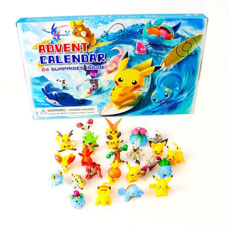 XBI - Joulukalenteri 24 P iv n Laskenta Sokea Laatikko Lasten Lahja Joulukalenteri pikachu