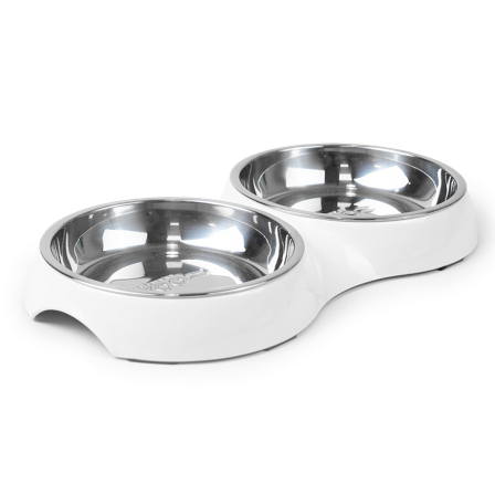 Selected by ZOO - Kattmatbar Solid Vit S/M, 2x200ml, 28x15x3cm - Katt - Matplass og vannfontener for katt - Matskåler og vannskåler - ZOO.no