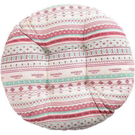 Tuolinpehmuste, pyöreä, istuintyyny, kukkakuvio, eläinprintti, istuintyyny ulkotiloihin, puutarhaan, parvekkeelle, 40 cm, puuvilla ja pellava, 