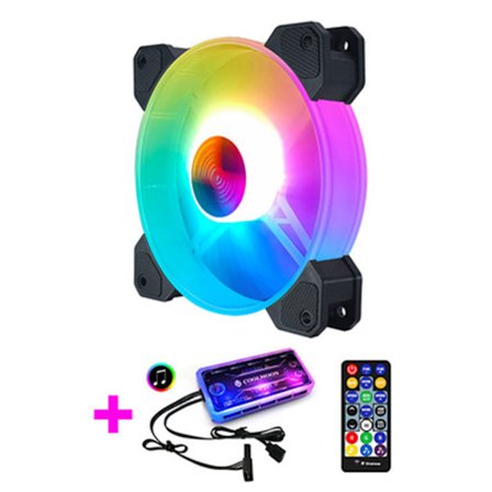 Dator PC Fläkt Aura Sync Stöd Justera RGB Kylfläkt 120mm Tyst Kontroll Dator Kylning RGB för Chassifläktar
