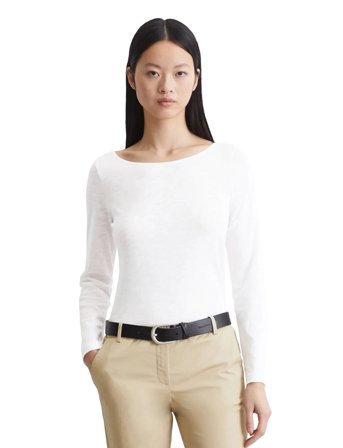 Marc O'Polo T-Shirts Long Sleeve - White - M