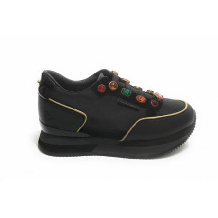 Apepazza Sneaker running Regina , Zwart , Dames , Maat: 35 EU