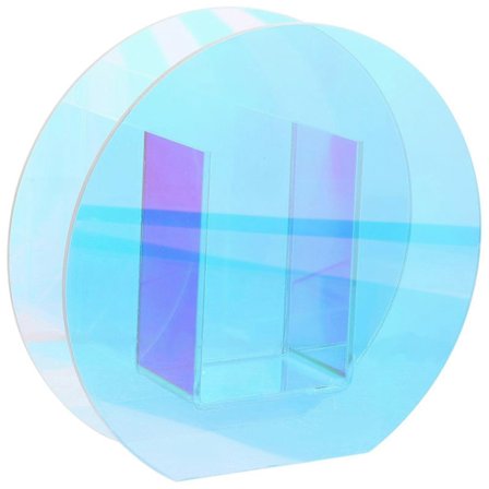 Blendende akryl vase, transparent tørket blomst geometri vase, rund blomstervase