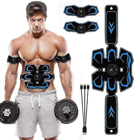 Elektrisk Abdominal Muskelstimulator Ems Træner Bælte Genopladelig Krop Slank Muskeltræning Stimulator Gear Fitnessudstyr