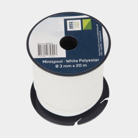 1852 Minirulle vit Polyester Ø3mm x 20m 9st/pkt