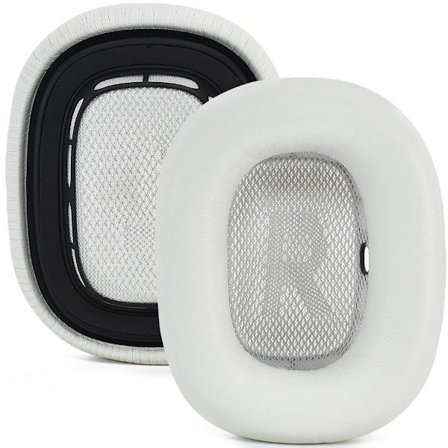 2-pak lammeskinds ørepuder kompatible med Apple AirPods Max - Premium Memory Foam udskiftning Gray