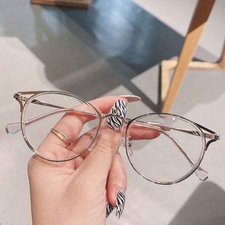 Anti-Blue Light Glasögon Överdimensionerade glasögon TRANSPARENT