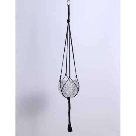 Sølv Jernsirkel 4 Hengende Tau Botanisk Potteholder Hengende