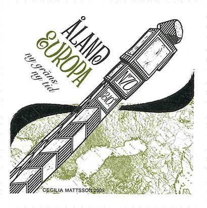 Åland - Ny grænse/ny tid - Postfrisk frimærke