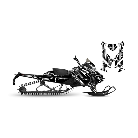 Dekalkit SweTown Nuclear Svart - Ski-Doo Renegade Backcountry 600 E-Tec 2017-2018