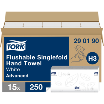 Håndkle 2-L Spylbar V-Fold H3