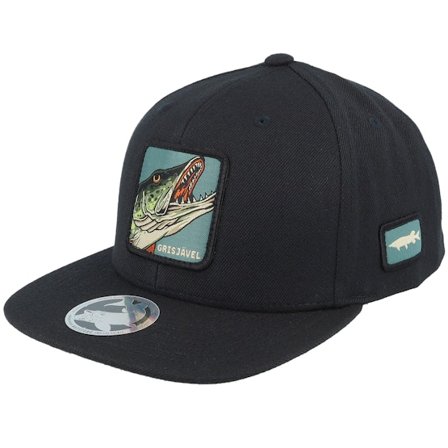 Skillfish - Černá snapback Kšiltovka - Kids Grisjävel Black Snapback @ Hatstore
