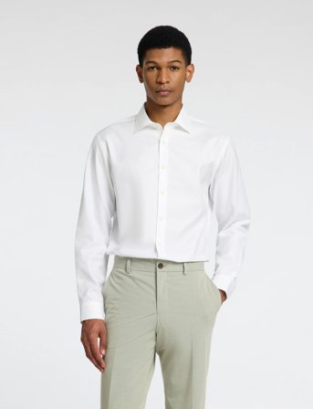 Selected Slmslimfinn Ethan Shirt Ls Spread Noos - White - L