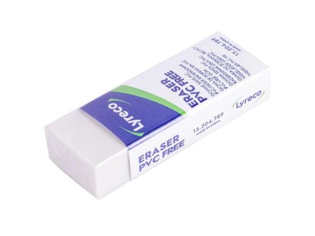 Lyreco Radergummi LYRECO 61x22x12mm vit - Lyreco - Skola och förskola - Pennor och tillbehör - Radergummi