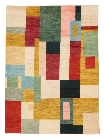 249X339 Tapis Moroccan Berber - Afghanistan Moderne Beige/Orange (Laine, Afghanistan) Carpetvista