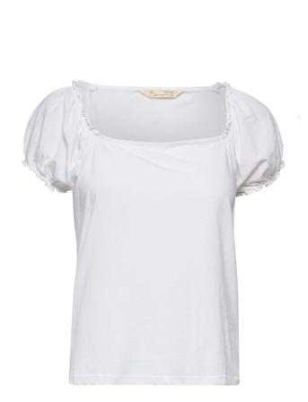 Hattie Top T-shirt Top Hvid ODD MOLLY