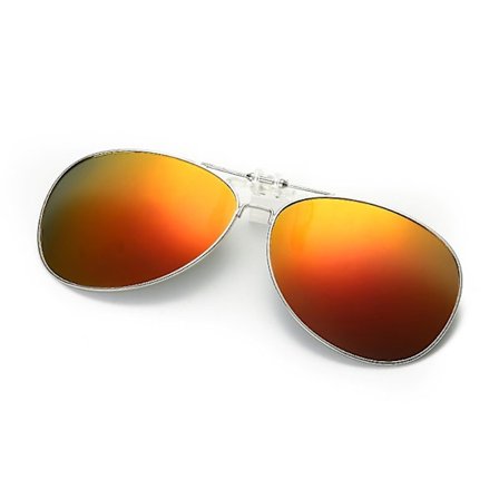 Clip-on polariseret natvisionsblokker til at bære over receptpligtige briller