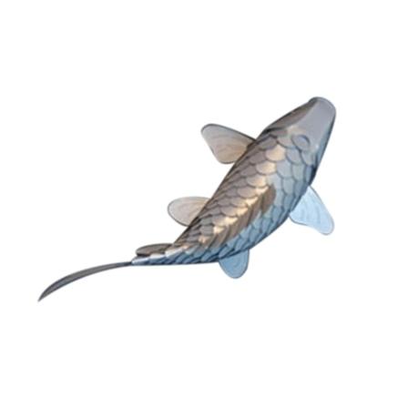 Flygende Fiske-Lanterne med Lys, USB-Drevet, Justerbar Fargerik LED Karpe Fiske-Papirlanterne, Hjemmekontor Dekorasjon, Julegave [HK] Silver