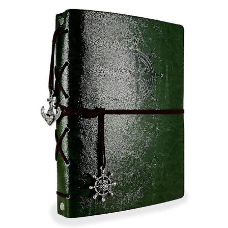 Scrapbog Læder Fotoalbum Bryllupsgæstebog Gør-det-selv-erindringer Bog Sorte sider Gave til Valentinsdags jubilæum