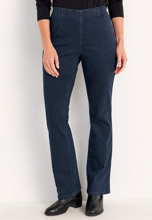 Cellbes of Sweden - Elastiske jeggings i mørk denim / ikke vasket til damer i størrelse 56L