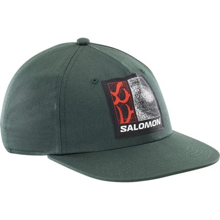 Salomon - Gorra con visera plana unisex Freestyle Flat Cap - Green Gables