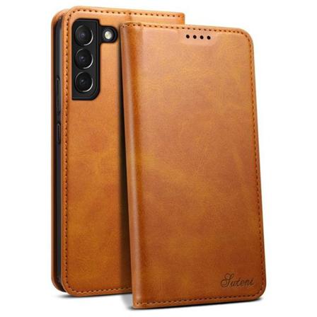 Suteni Läder Fodral Galaxy S22 Plus 5g - Khaki