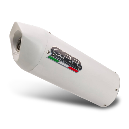 Slip-On G.P.R. Albus Evo4 Weiß - Aprilia RX 125 2018-2020