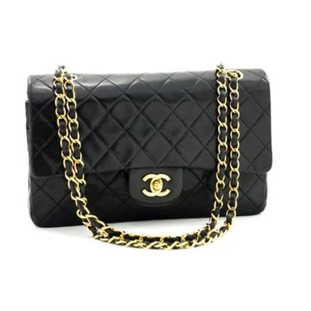 Chanel Vintage, Pre-owned Leather shoulder-bags Zwart, Dames, Maat:ONE Size,leer
