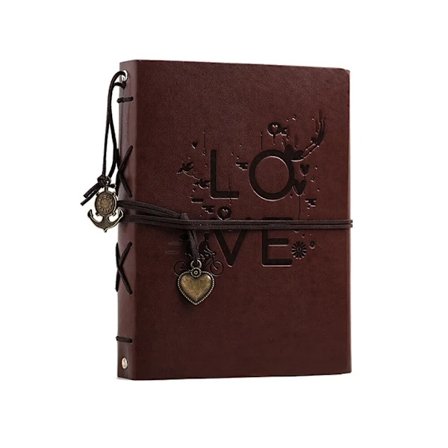 Scrapbog Album Læder Fotoalbum Scrapbog Album Stort håndlavet rejse Scrapbog DIY Album til jubilæum, bryllup, baby, venner, familie, pargave