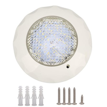 IP68 Vandtæt 15W 12V AC LED Undervands Poollys med Vægmonteringsplade