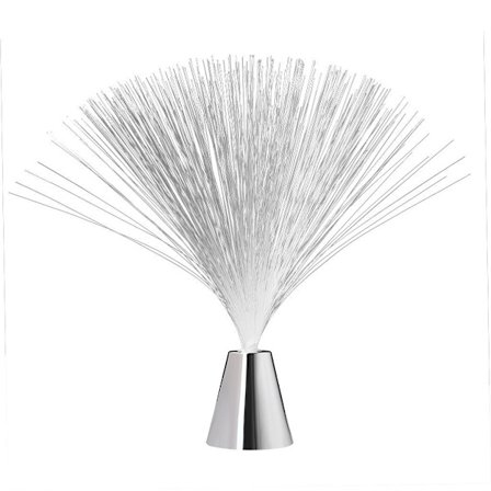 Fiberoptisk Lampa - Färgskiftande LED Fiberoptisk Roterande Skrivbordslampa - Batteridriven Lampa - för Barnrum, Nattlampa och Perfekt Heminredning