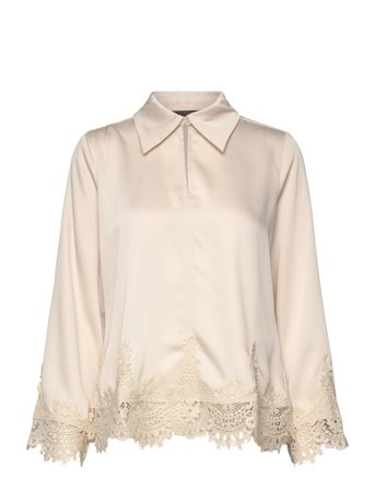 Cedarsbbelaina Blouse Beige Bruuns Bazaar