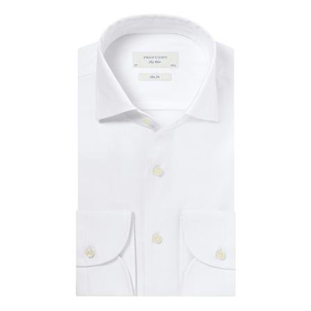 Profuomo shirt , Wit , Heren , Maat: 4XL