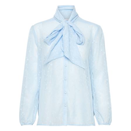 Saint Tropez Elenora Shirt Blå, Dame Bluser