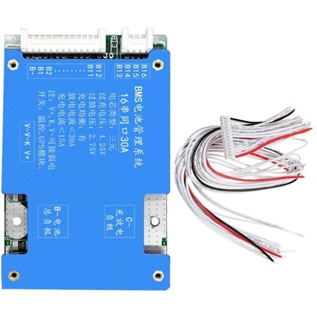 16S 60V 30A Beskyttelseskort Ternær Lithiumbatteri BMS med Balance til E-Bike Elektrisk Motorcykel
