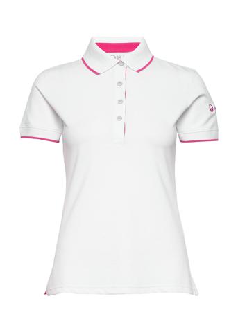 Vuokko Women's Pique Polo Shirt T-shirts & Tops Polos Hvit Halti