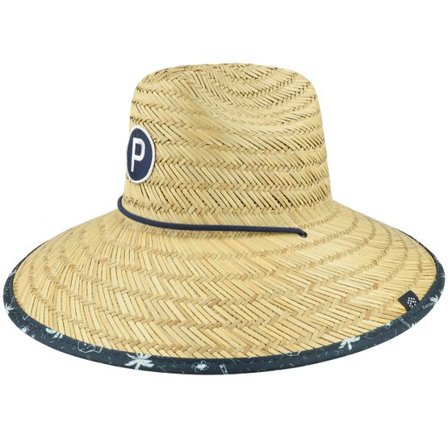 Puma - Beige straw Hatt - Straw Sunbucket P Bright White/Navy Blazer Straw Hat @ Hatstore
