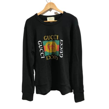 Gucci Vintage Pre-owned Cotton outerwear Sort, Dame Vintage Overdele