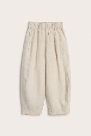 Kappahl | Linnebyxa barrel fit Beige L | Beige