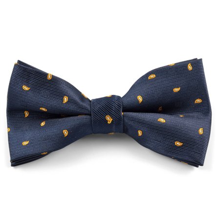 Nœud papillon bleu marine pour hommes - Noeuds papillon pré-noués