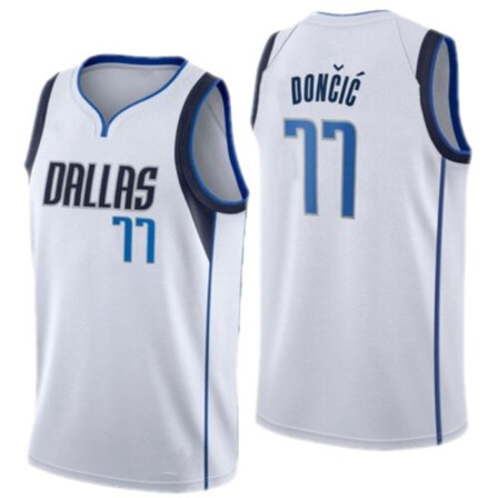 Herr Dam Baskettröja PORZINGIS 6# NOWITZKI 41# DONCIC 77# Kortärmad topp t-shirt Sport löpar T-shirts