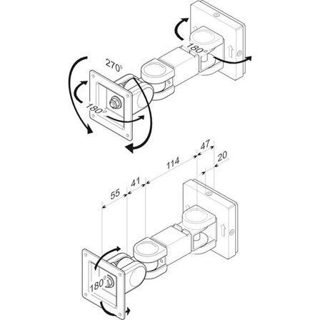 ROLINE Monitor Wall Mount Kit, 3