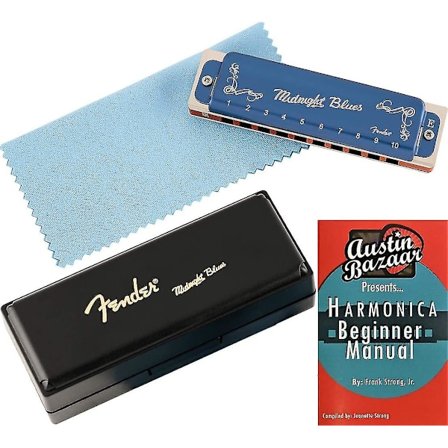 Midnight Blues Munspel - E-dur Bundle Med Väska Och Instruktionsbok