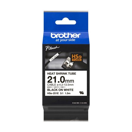 Brother HSe-251E - varmekrympetape - 1 kassett(er) - Rull (2,1 cm x 1,5 m)