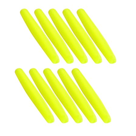 100 st Slitstarka Droppformade Indikatorer Fiske Flöten Bobber Tillbehör (Gul L)