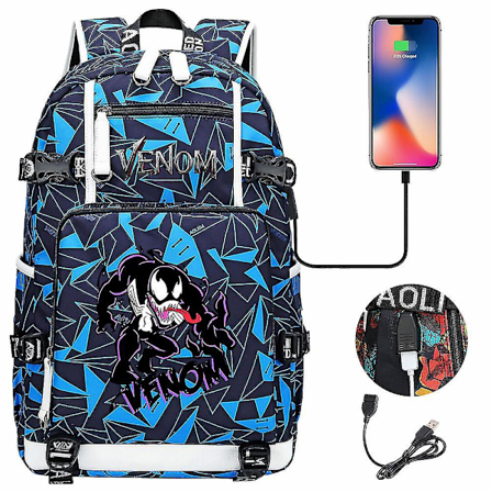Venom Fashion Tryckt Usb Ungdom Skolväska (3-20)