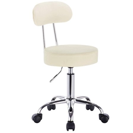 Rootz Ergonomisk drejestol - Kontorstol - Salonstol - Justerbar højde, 360° rotation, holdbar konstruktion - Kunstlæder - 75cm-87cm x 35cm